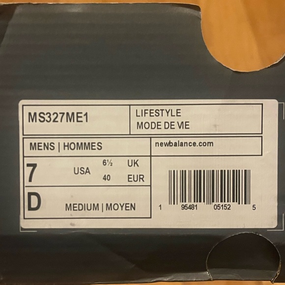 New Balance MS327ME1 Tan Metallic Silver - Picture 10 of 10